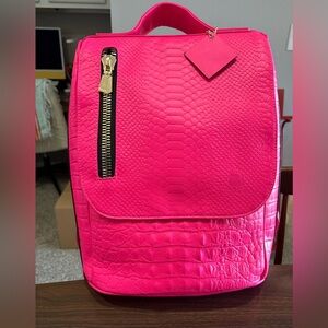 Tote & Carry Neon Pink Statement Weekender Backpack